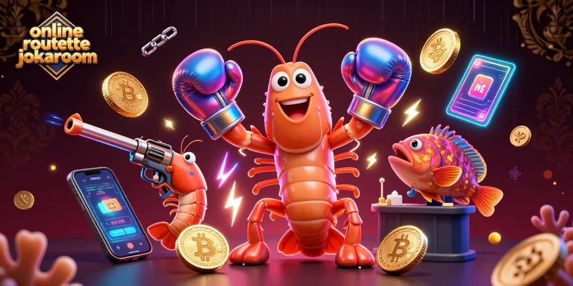 Experience thrilling spins with online roulette jokaroom in this electrifying visual scene.