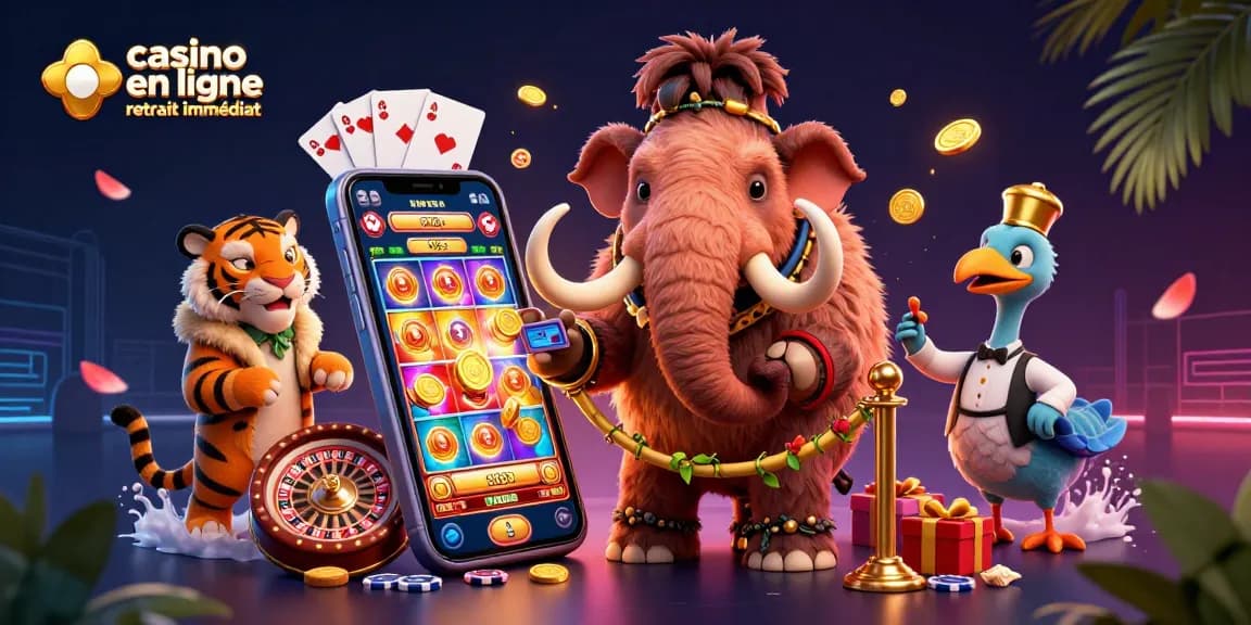 Visitez le casino en ligne retrait immédiat avec des personnages caricaturaux et des éléments de jeu captivants.