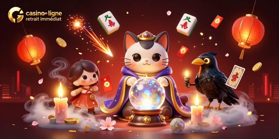Découvrez un casino en ligne retrait immédiat avec des personnages mystiques et des éléments de jeu enjoués et captivants.