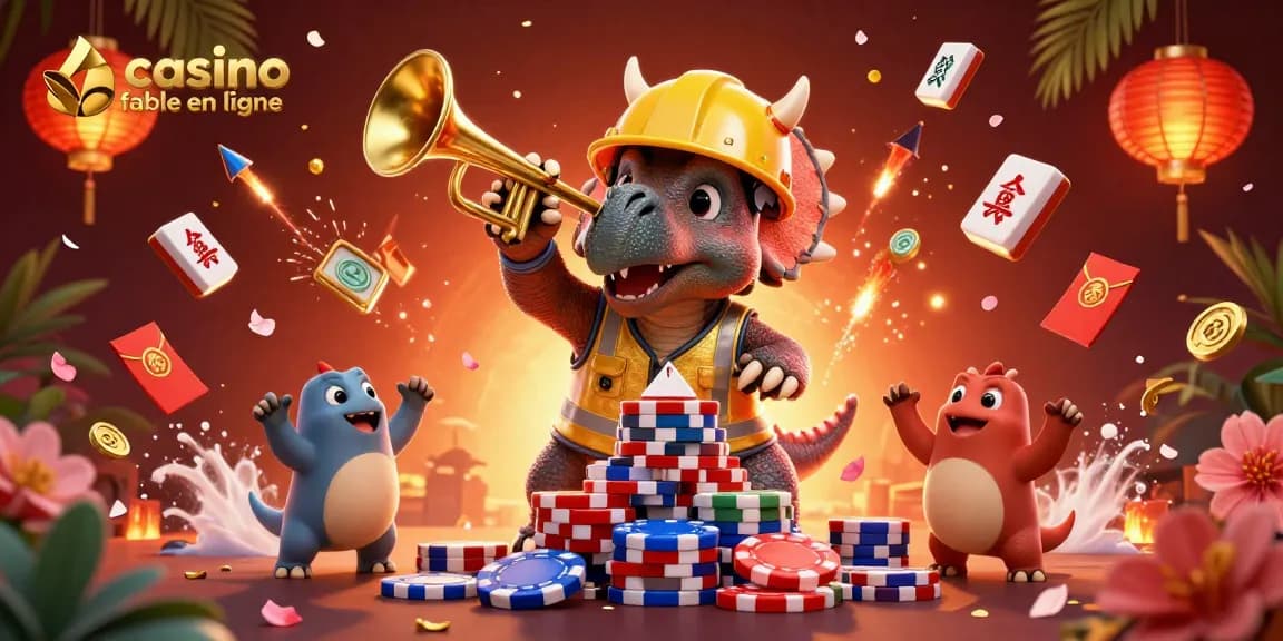 Construisez avec le casino fiable en ligne en jouant avec des jetons de poker et des lanternes
