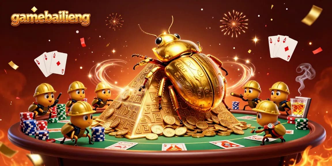 Win exciting rewards at gamebailieng with a vibrant casino-themed scene featuring playful characters.