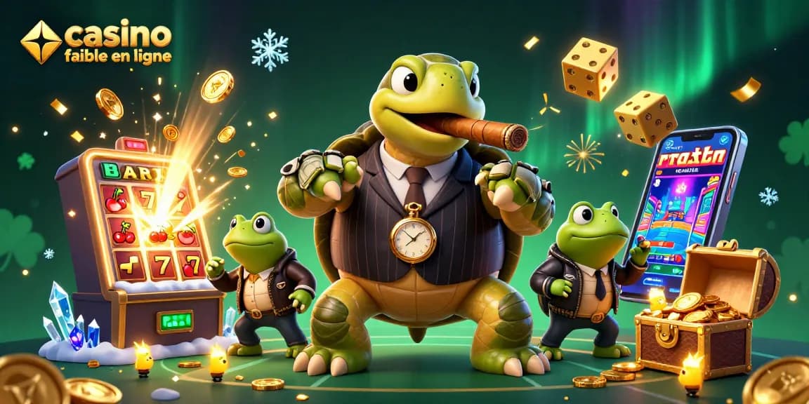 Découvrez un casino fiable en ligne avec une illustration captivante d'un groupe de personnages animés