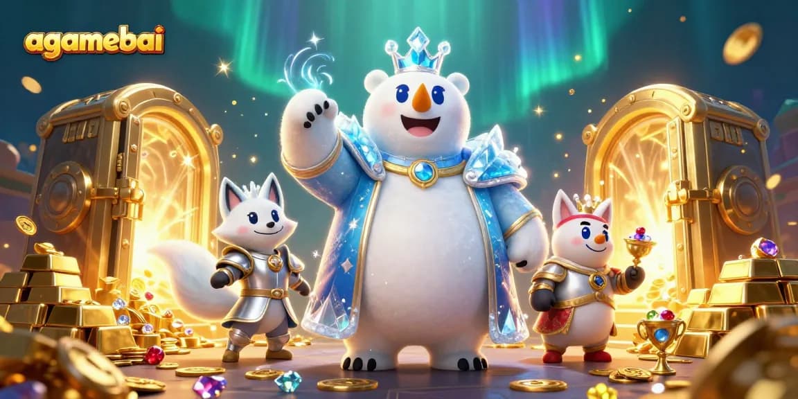 Engage with agamebai while exploring a vibrant casino scene filled with treasure and excitement.