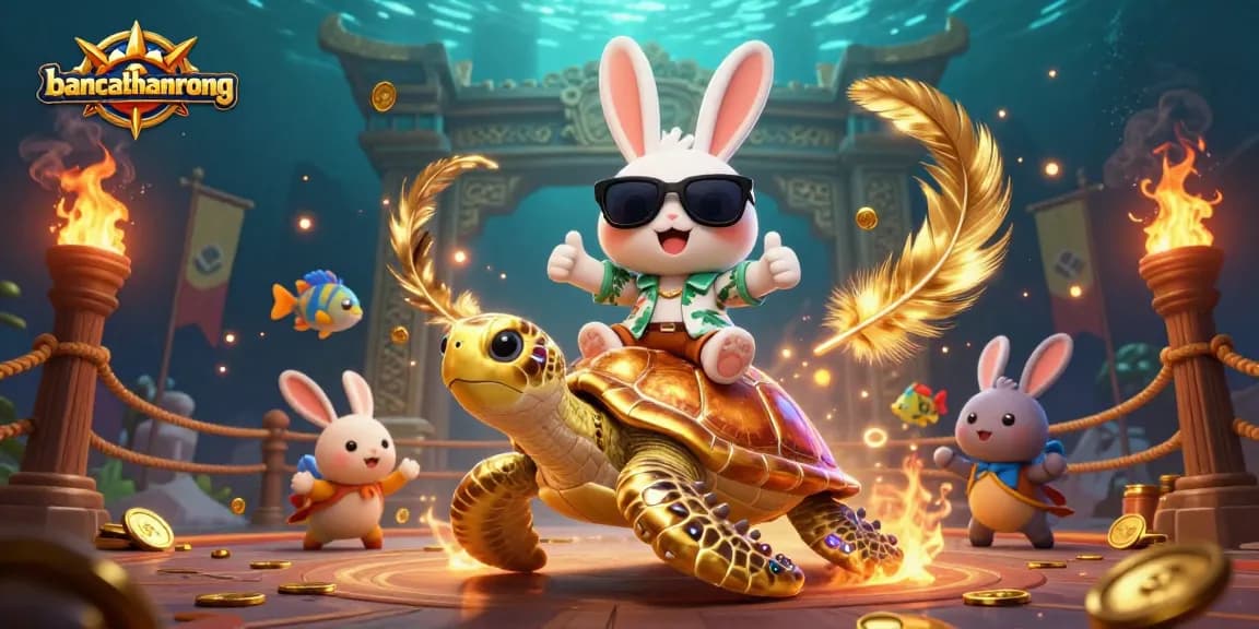 bancathanrong showcases a lucky rabbit and gold turtle in a vibrant casino adventure.