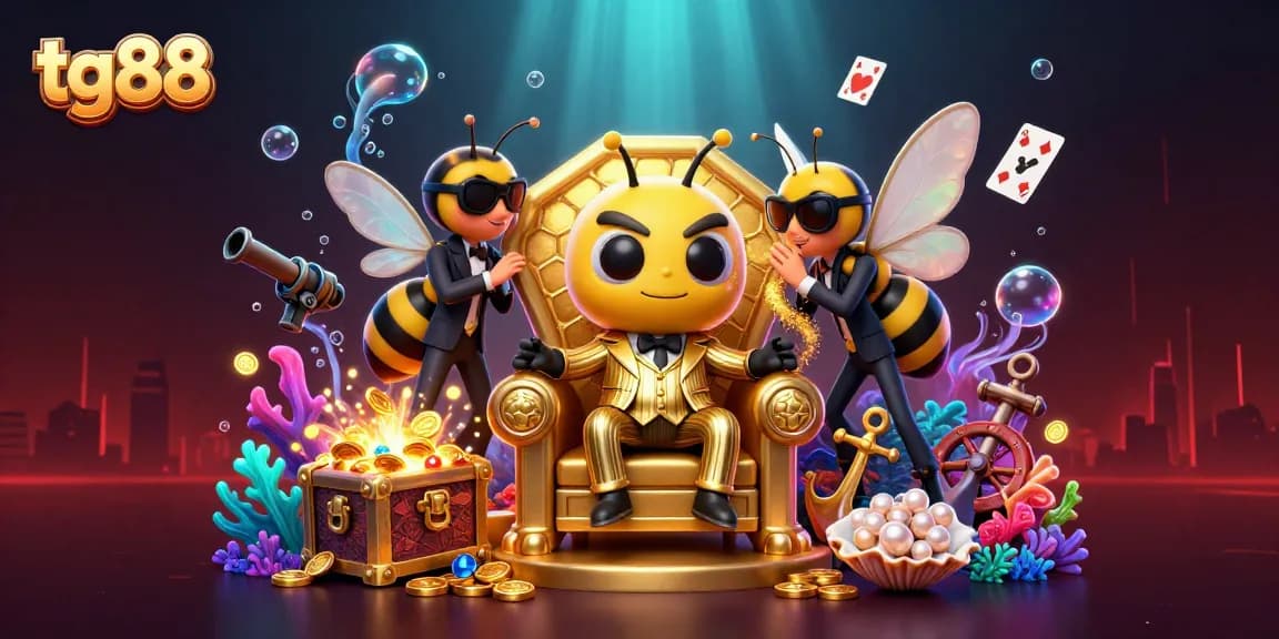 Experience tg88's vibrant casino atmosphere in a stunning underwater adventure with thrilling prizes.