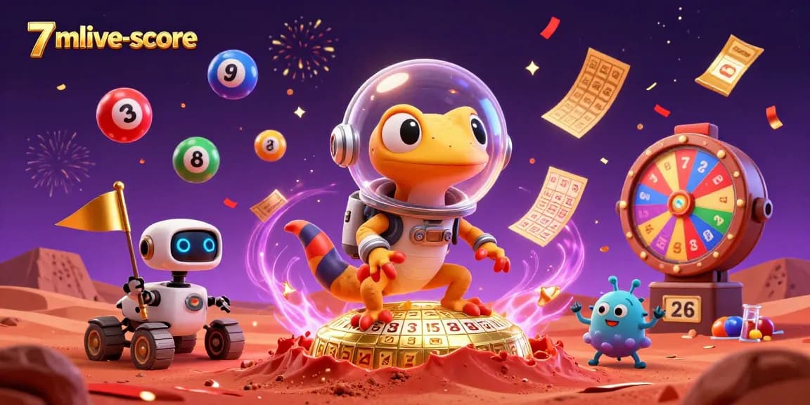 Catch a thrilling moment with 7mlive-score as a Martian gecko discovers a vibrant casino.