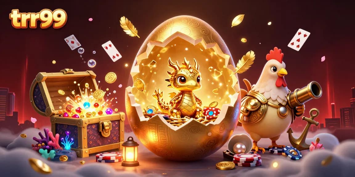Experience trr99 vibrant online gaming excitement with a golden dragon in a lavish casino setting
