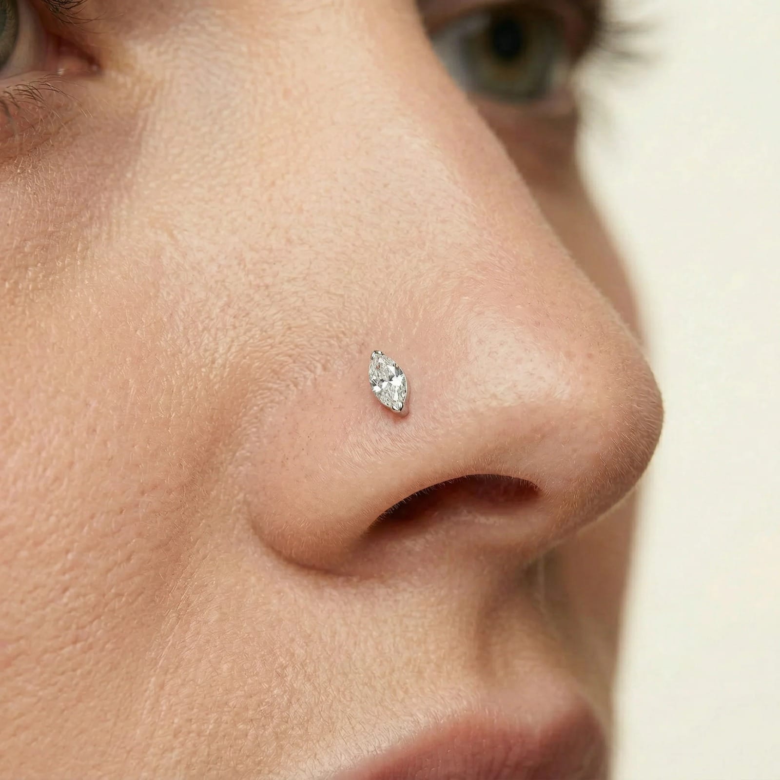 Elegant Real Diamond Nose Ring for Refined Luxury | Cervin Blanc