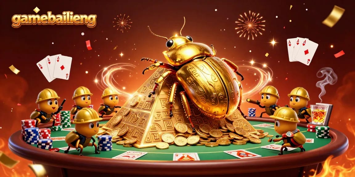 Win exciting rewards at gamebailieng with a vibrant casino-themed scene featuring playful characters.