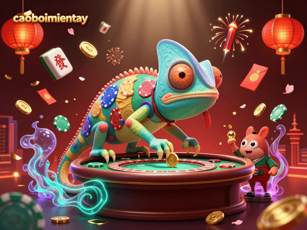 Engage with caoboimientay's thrilling world in this immersive 3D casino adventure illustration.
