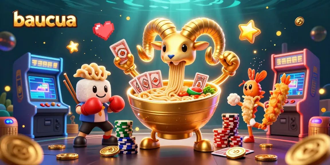Experience thrilling baucua gameplay with unique characters and vivid casino elements.