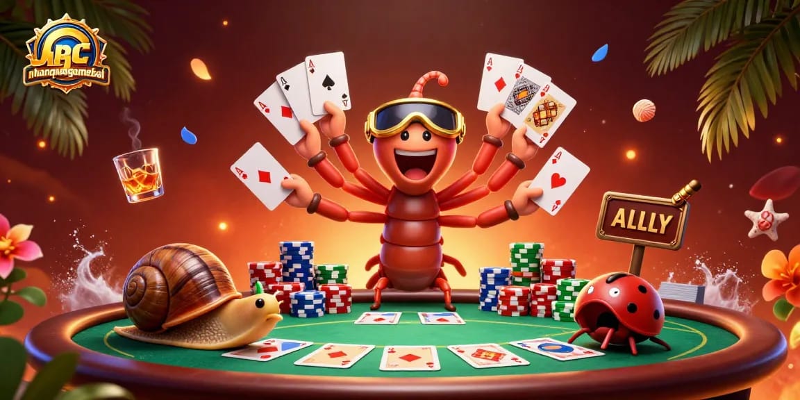 Engage in thrilling Callbreak card matches at nhanquagamebai with vibrant characters and casino elements.