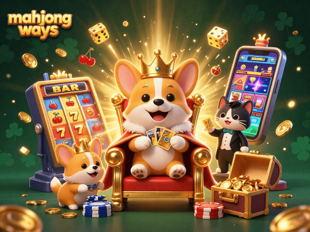 Experience mahjong ways with our vibrant, detailed 3D illustration showcasing exciting casino elements.