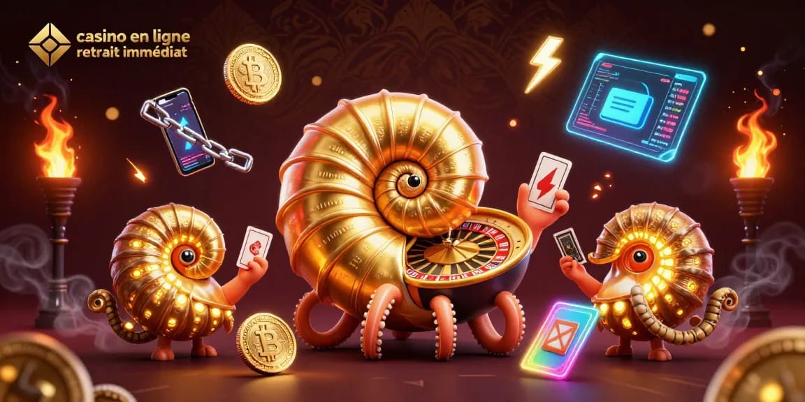 Jouez à des jeux avec des gains instantanés dans un casino en ligne retrait immédiat avec des pièces crypto.