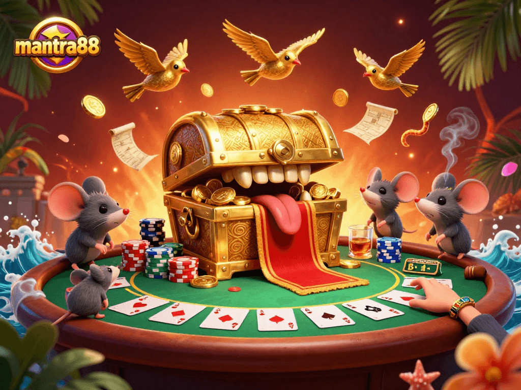 Engage with mantra88 and explore a vibrant casino scene full of exciting poker elements.