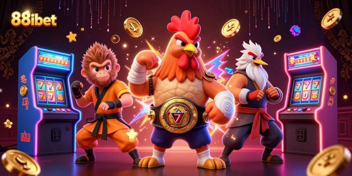 Join the action on 88ibet's vibrant gaming scene with roaring jackpots and dynamic characters.