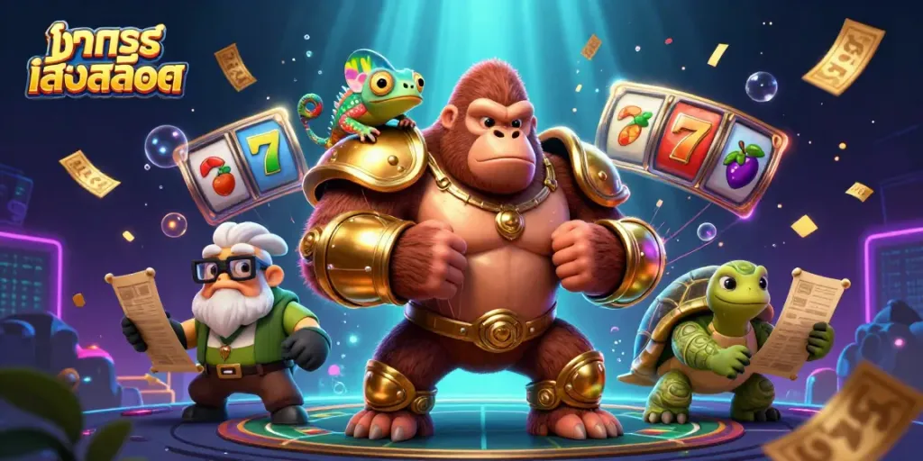 ทดลองเล่นสล็อต ในภาพประกอบสุดสวยมีเกมส์สล็อตที่หลากหลาย พร้อมตัวละครที่น่าสนใจ