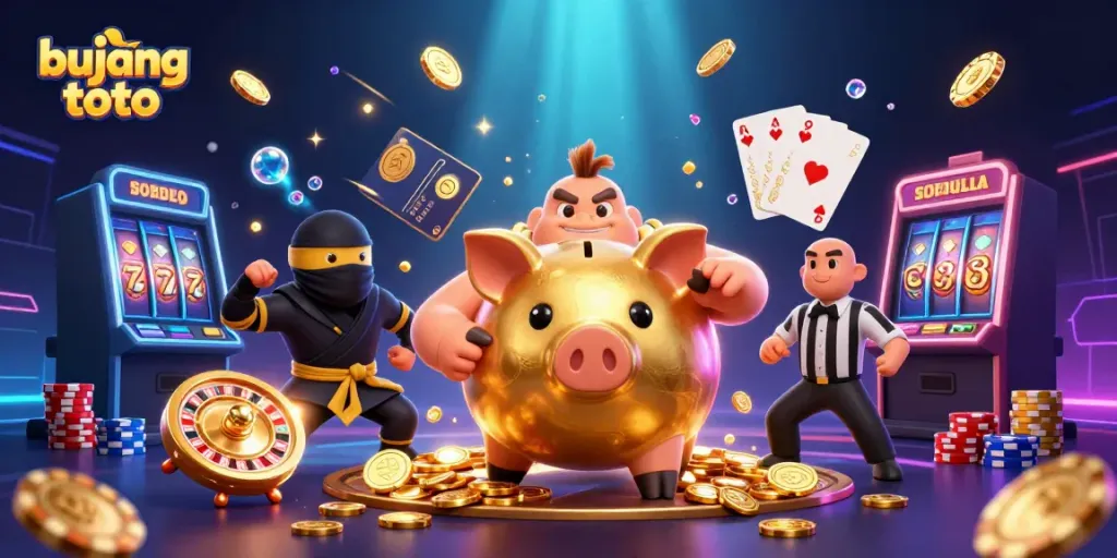 Experience thrilling gaming action with bujang toto featuring vibrant characters and energetic casino elements