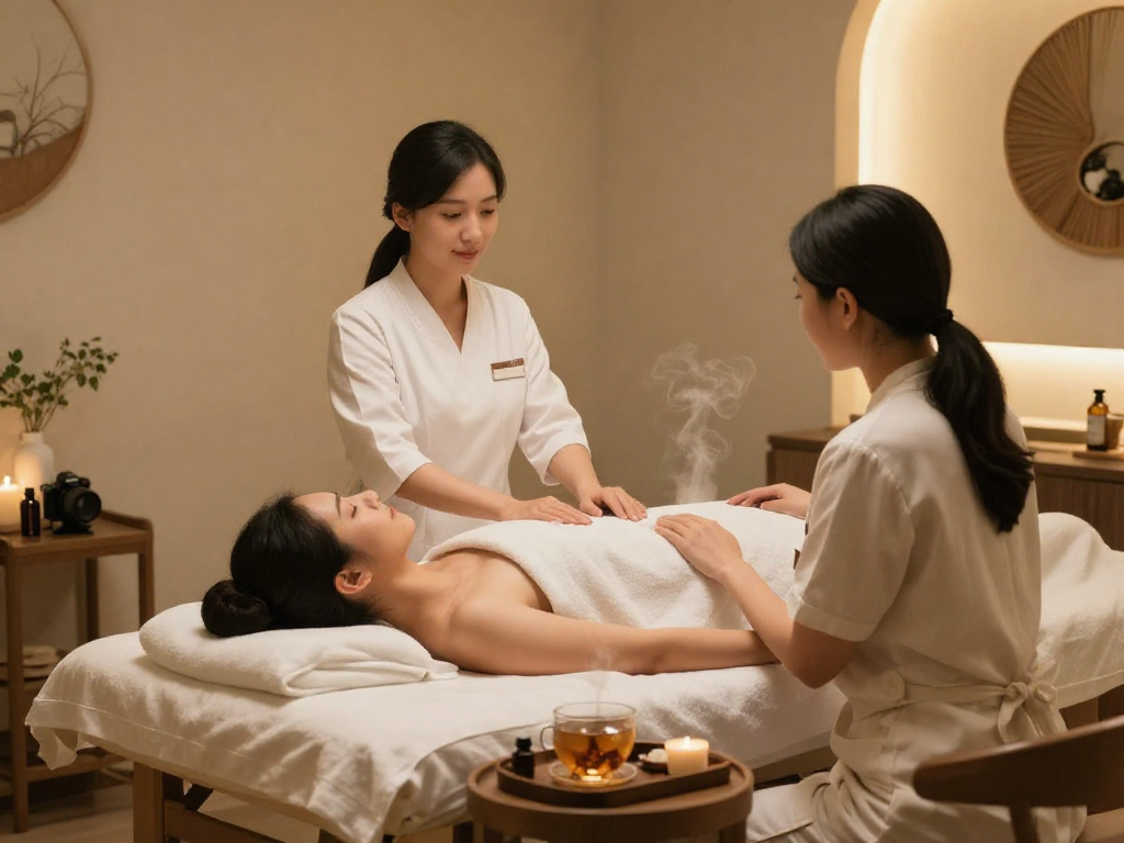 Relaxation session with mantra88 login for personalized spa experience.