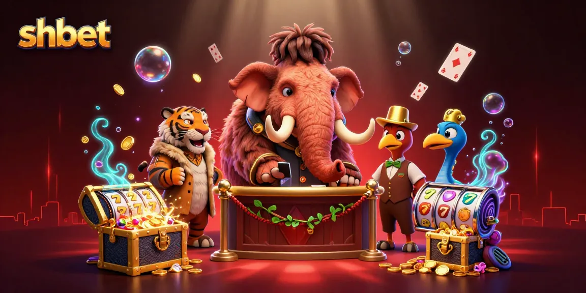 Experience thrilling gameplay with shbet at a vibrant casino scene featuring unique characters.