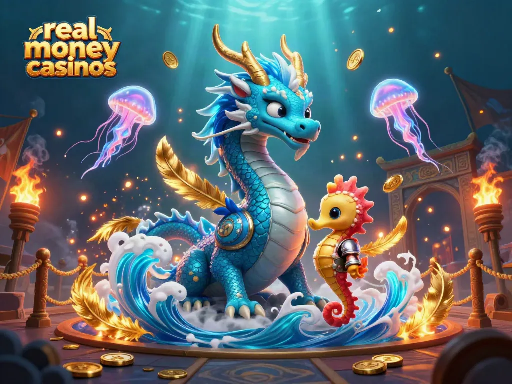 Experience real money casinos with dynamic characters in an enchanting underwater scene.