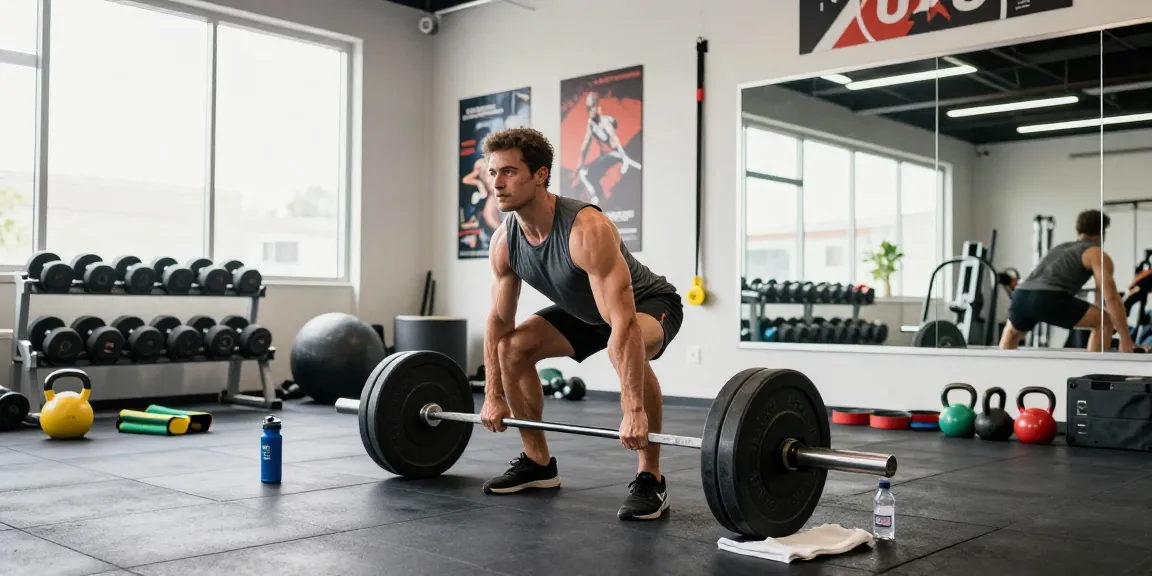 Dynamic fitness scene showcasing a dedicated athlete in a gym, highlighting the pharmaqo shop products for muscle gain.