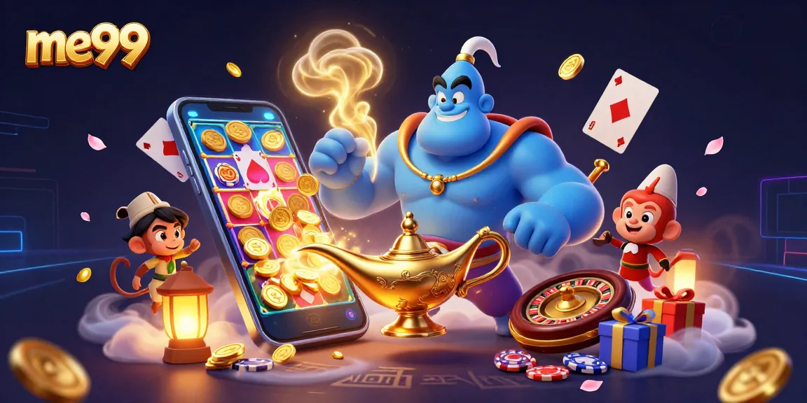 Join the fun at me99, where a genie brings exciting casino games and rewards to life!
