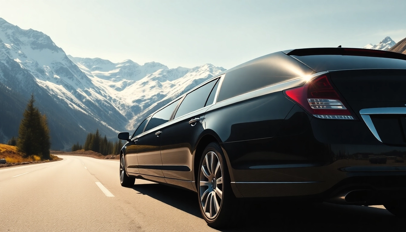 Experience a luxurious vancouver to whistler limo on a scenic mountain road with stunning views.