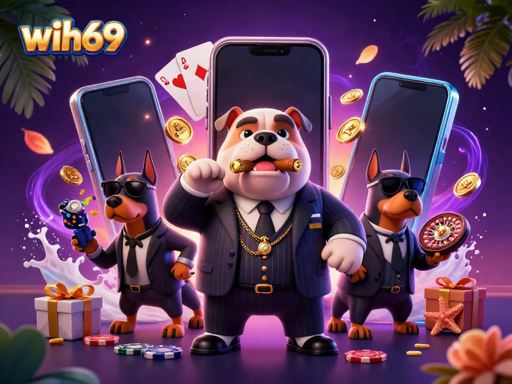 Wih69 mengasyikkan dengan mafia bulldog dan pengawal di kasino digital.