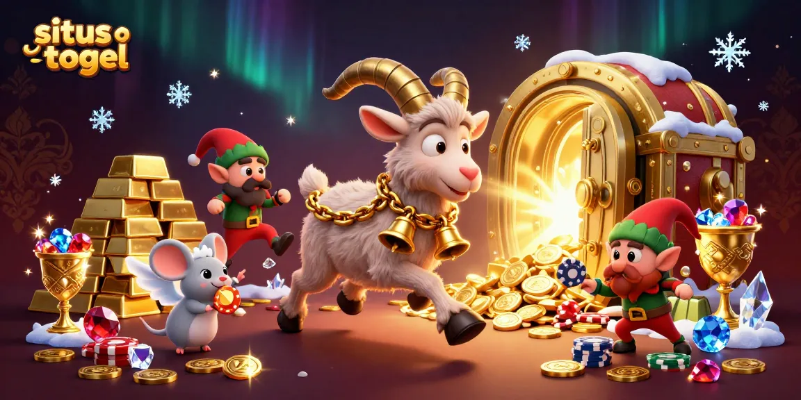 Experience the thrill at situs toto togel with festive casino chaos in 3D cartoon style.