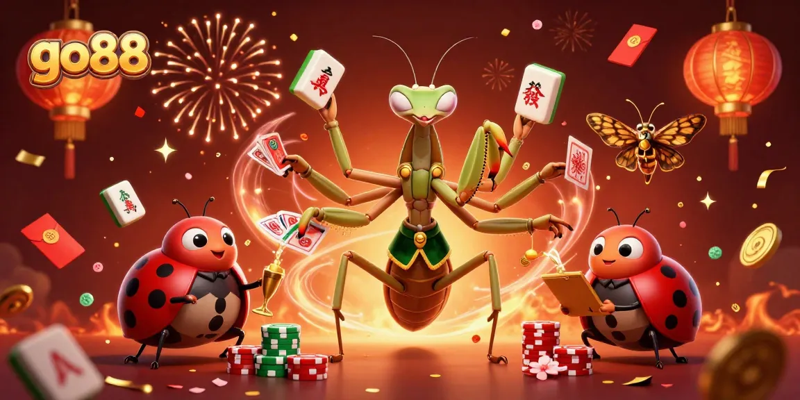 Experience the go88 excitement with a dynamic 3D casino scene featuring animated characters and vibrant gaming elements.
