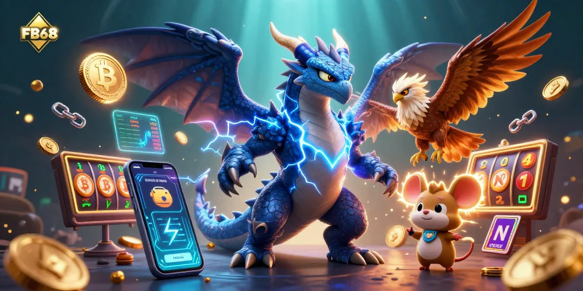 Experience thrilling casino excitement with FB68 featuring dynamic game elements and vibrant characters.