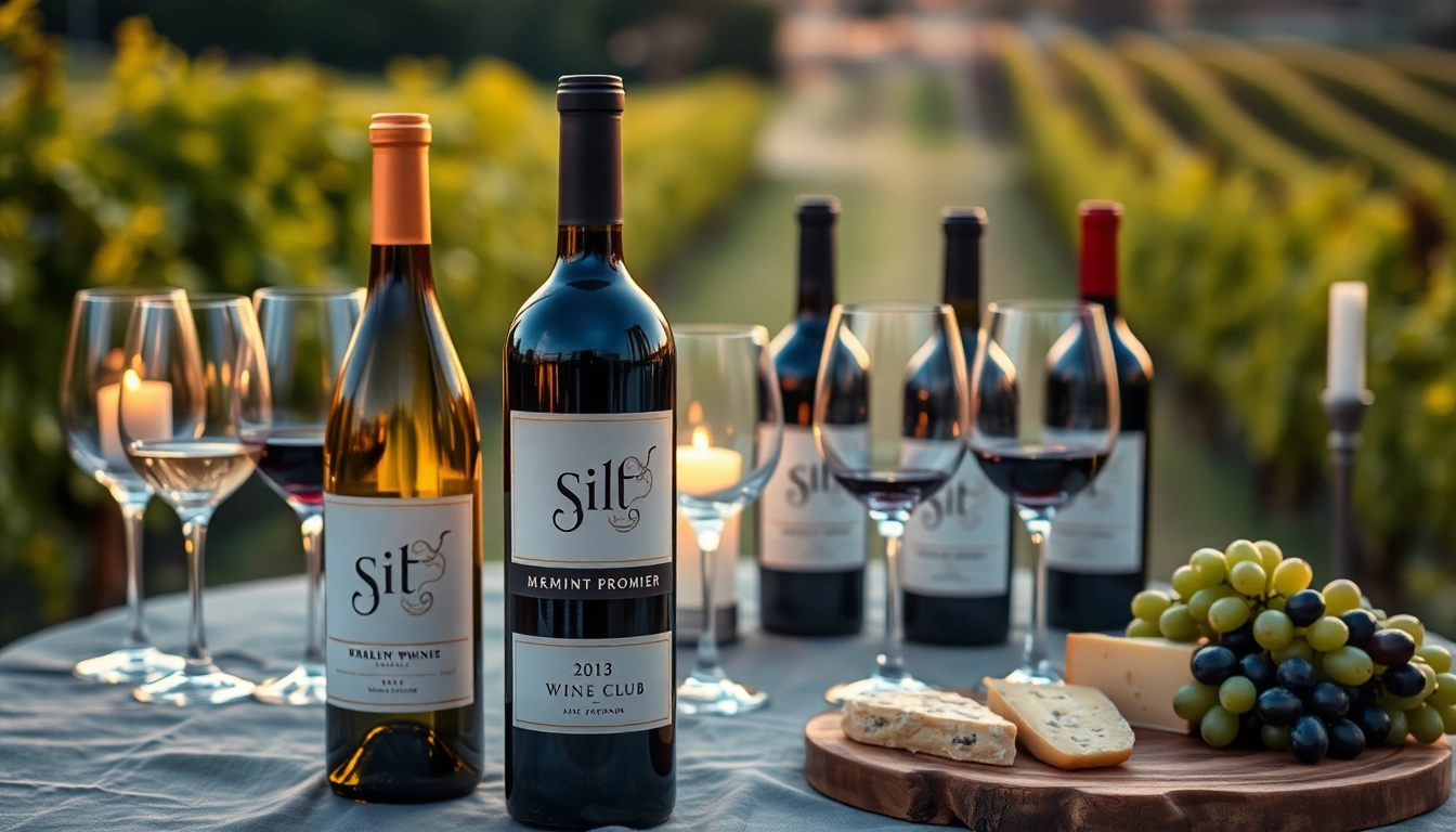 Enjoying a fine selection of wines from the silt wine club presented elegantly with gourmet cheese.